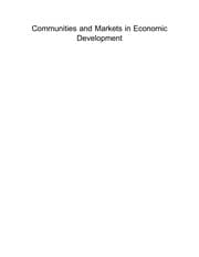 Tapa de Communities and markets in economic development