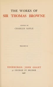 Tapa de The works of Sir Thomas Browne
