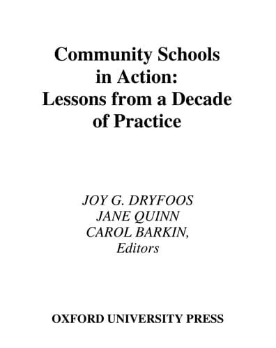 Tapa de Community schools in action
