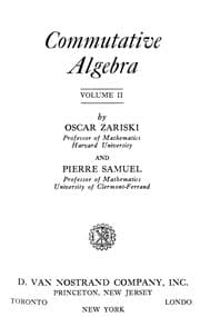 Tapa de Commutative algebra