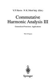 Tapa de Commutative harmonic analysis III