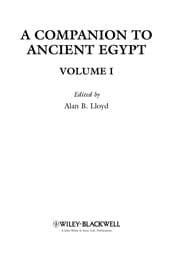 Tapa de A companion to ancient Egypt