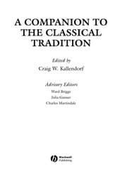 Tapa de A companion to the Classical tradition
