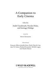 Tapa de A companion to early cinema