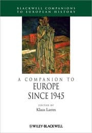 Tapa de A companion to Europe since 1945