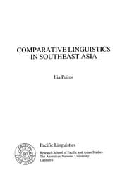 Tapa de Comparative linguistics in Southeast Asia