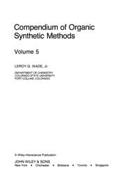 Tapa de Compendium of organic synthetic methods