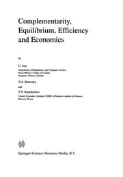 Tapa de Complementarity, Equilibrium, Efficiency and Economics
