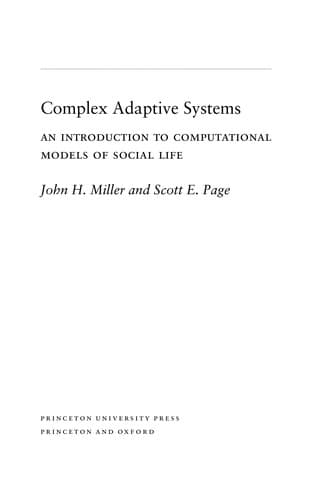 Tapa de Complex adaptive systems