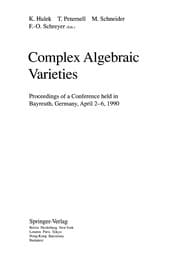 Tapa de Complex algebraic varieties