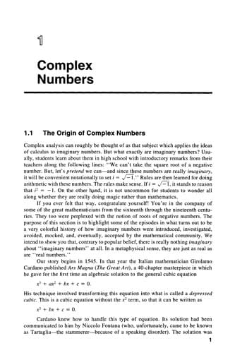 Tapa de Complex analysis for mathematics and engineering.