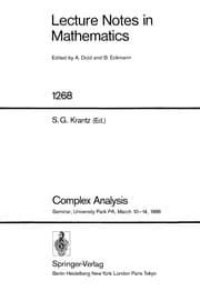 Tapa de Complex analysis