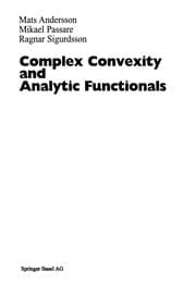 Tapa de Complex Convexity and Analytic Functionals