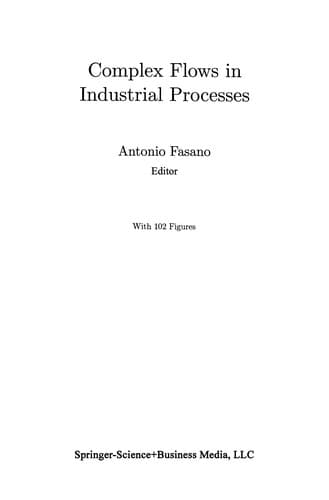 Tapa de Complex Flows in Industrial Processes