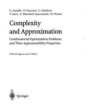 Tapa de Complexity and Approximation