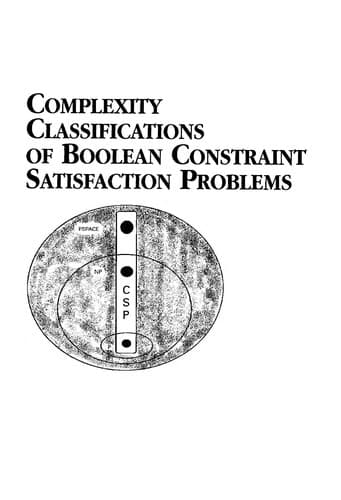 Tapa de Complexity classifications of Boolean constraint satisfaction problems