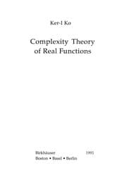 Tapa de Complexity Theory of Real Functions