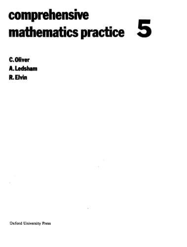 Tapa de Comprehensive mathematics practice