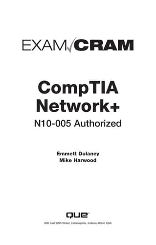 Tapa de CompTIA network+ N10-005 authorized exam cram