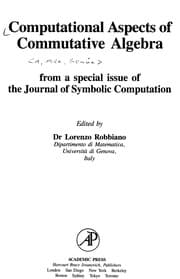 Tapa de Computational aspects of commutative algebra