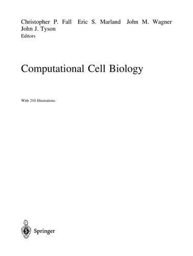 Tapa de Computational cell biology