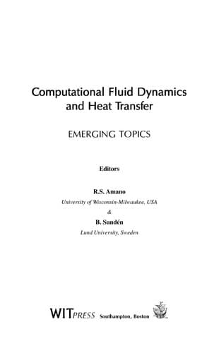 Tapa de Computational fluid dynamics and heat transfer