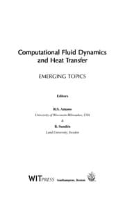 Tapa de Computational fluid dynamics and heat transfer