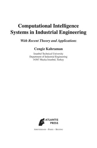Tapa de Computational Intelligence Systems in Industrial Engineering