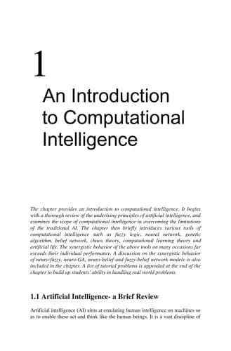 Tapa de Computational intelligence