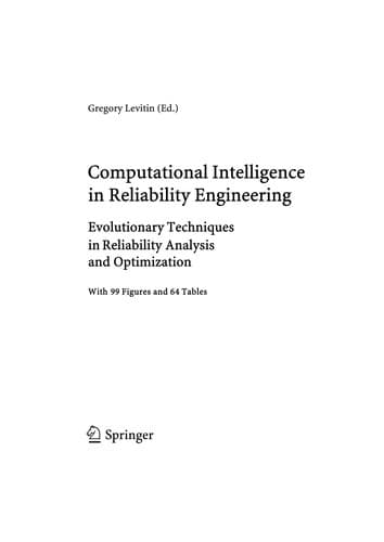 Tapa de Computational intelligence in reliability engineering