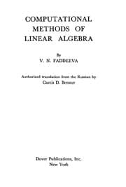 Tapa de Computational methods of linear algebra
