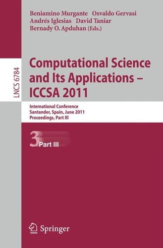 Tapa de Computational Science and Its Applications - ICCSA 2011