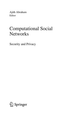 Tapa de Computational Social Networks