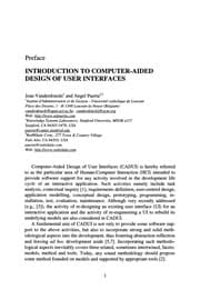 Tapa de Computer-Aided Design of User Interfaces II