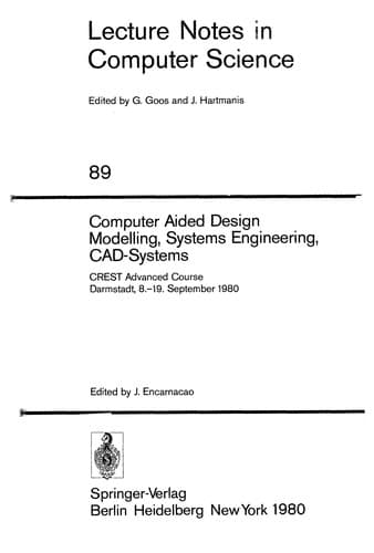 Tapa de Computer Aided Design Modelling, Systems Engineering, CAD-Systems