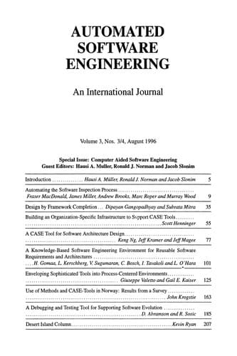 Tapa de Computer Aided Software Engineering