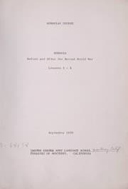 Tapa de Romanian course: Romania before and after the Second World War, lessons I-X