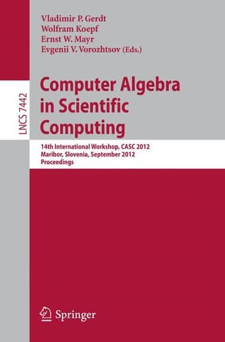 Tapa de Computer Algebra in Scientific Computing