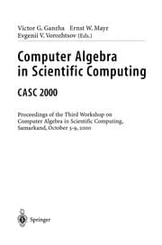 Tapa de Computer Algebra in Scientific Computing