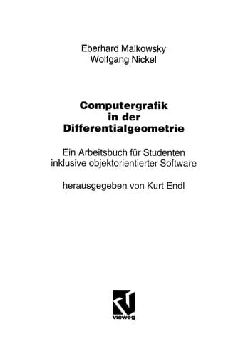 Tapa de Computergrafik in der Differentialgeometrie