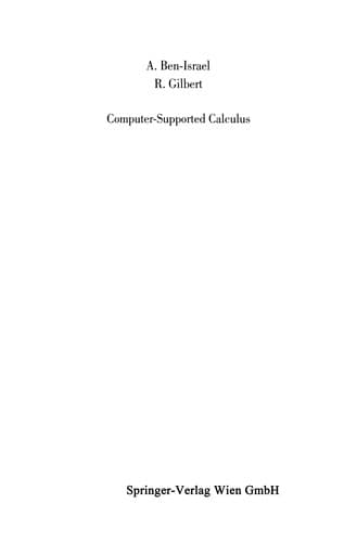 Tapa de Computer-Supported Calculus