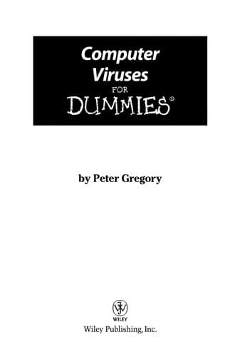 Tapa de Computer viruses for dummies