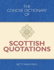 Tapa de The concise dictionary of Scottish quotations