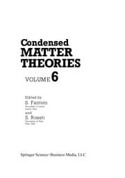 Tapa de Condensed Matter Theories