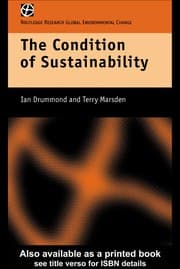 Tapa de The condition of sustainability