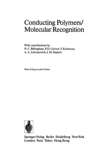 Tapa de Conducting Polymers / Molecular Recognition