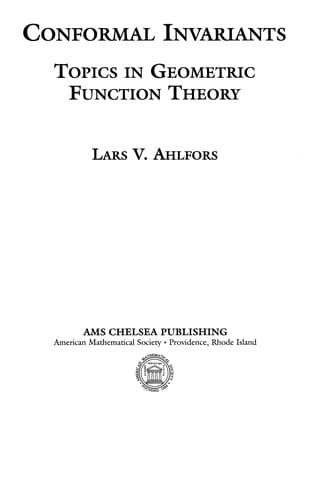 Tapa de Conformal invariants