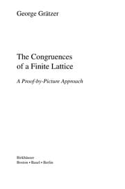 Tapa de The congruences of a finite lattice