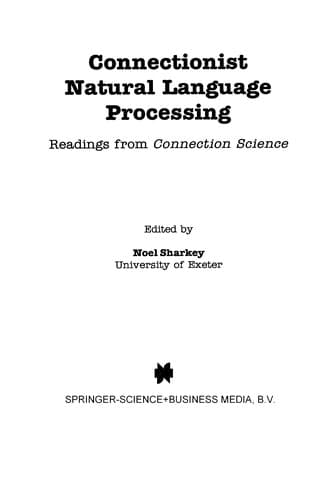 Tapa de Connectionist Natural Language Processing
