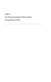 Tapa de Consciousness and the computational mind